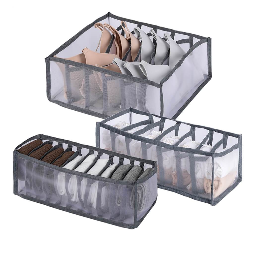 3 Pcs Transparent Drawer Organisers Dividers - Image 12