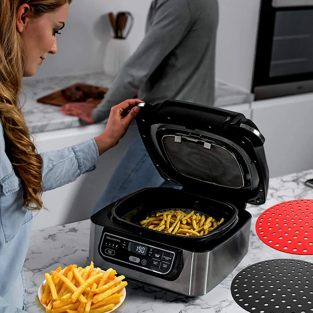 Air Fryer Liners Non Stick Reusable Round Silicone Airfryer Accessories - Image 7