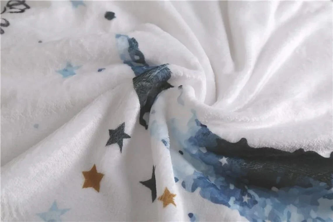 Baby Monthly Milestone Blanket Boy and Girl, Best Shower Gift, Moon and Star - Image 8