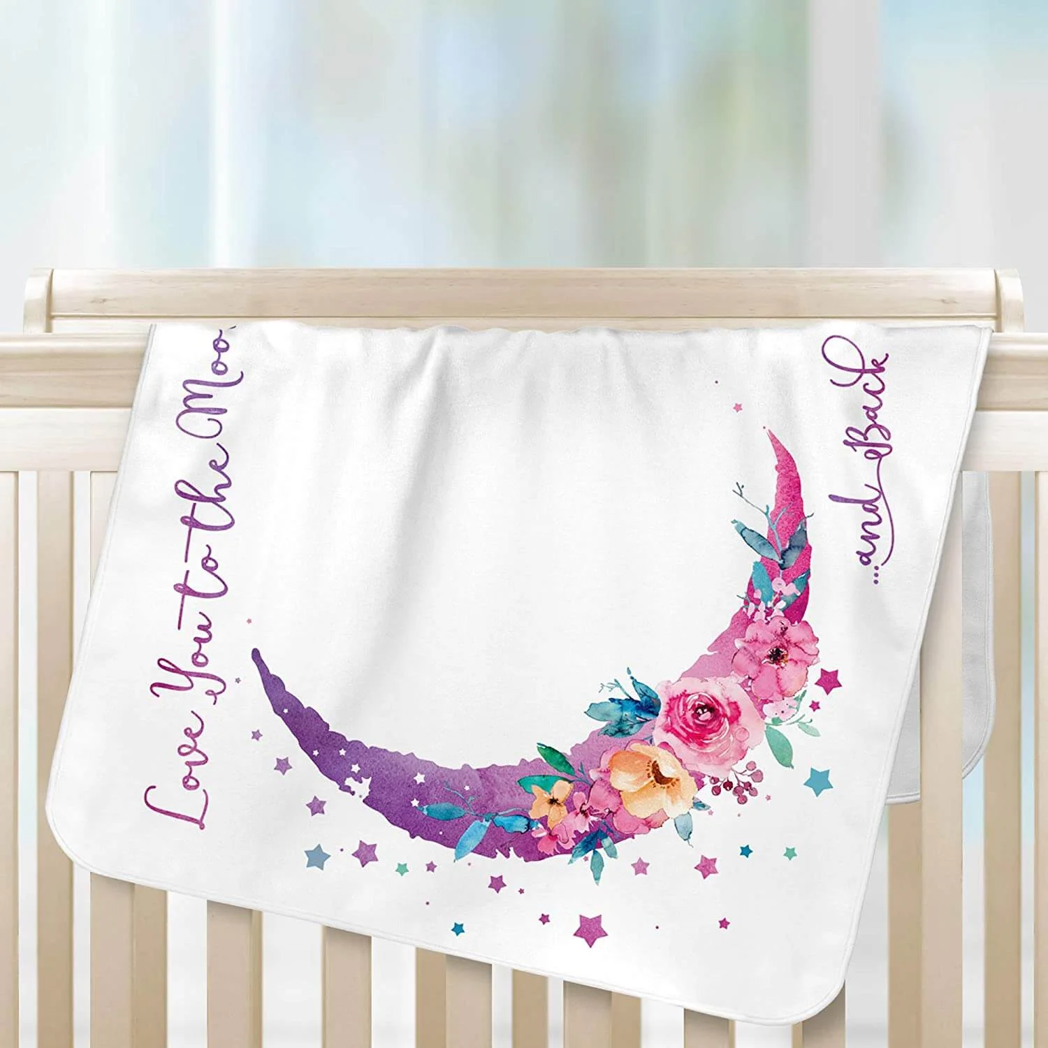 Baby Monthly Milestone Blanket Girl Memory Blanket for Newborn Baby Shower Gift - Image 4