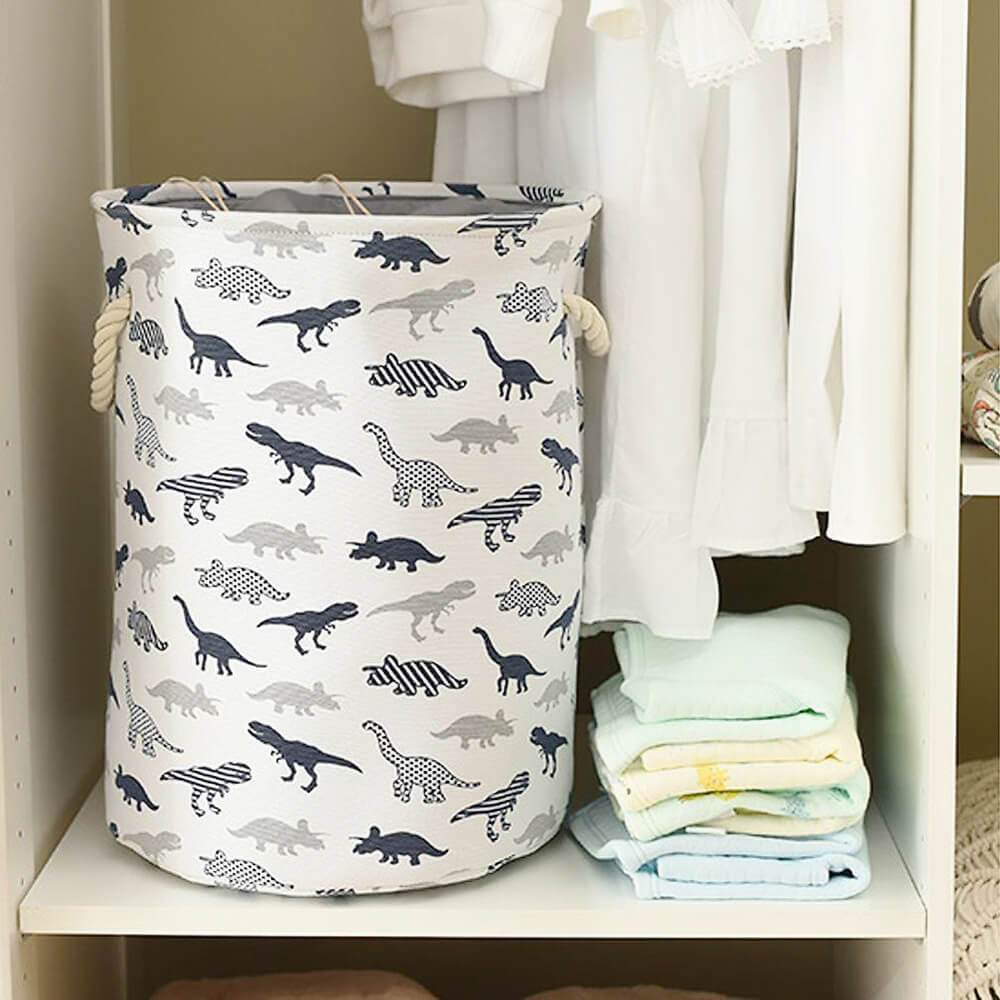 Collapsible Laundry Storage Basket Dinosaur Baby Hamper Toy Organizer - Image 4