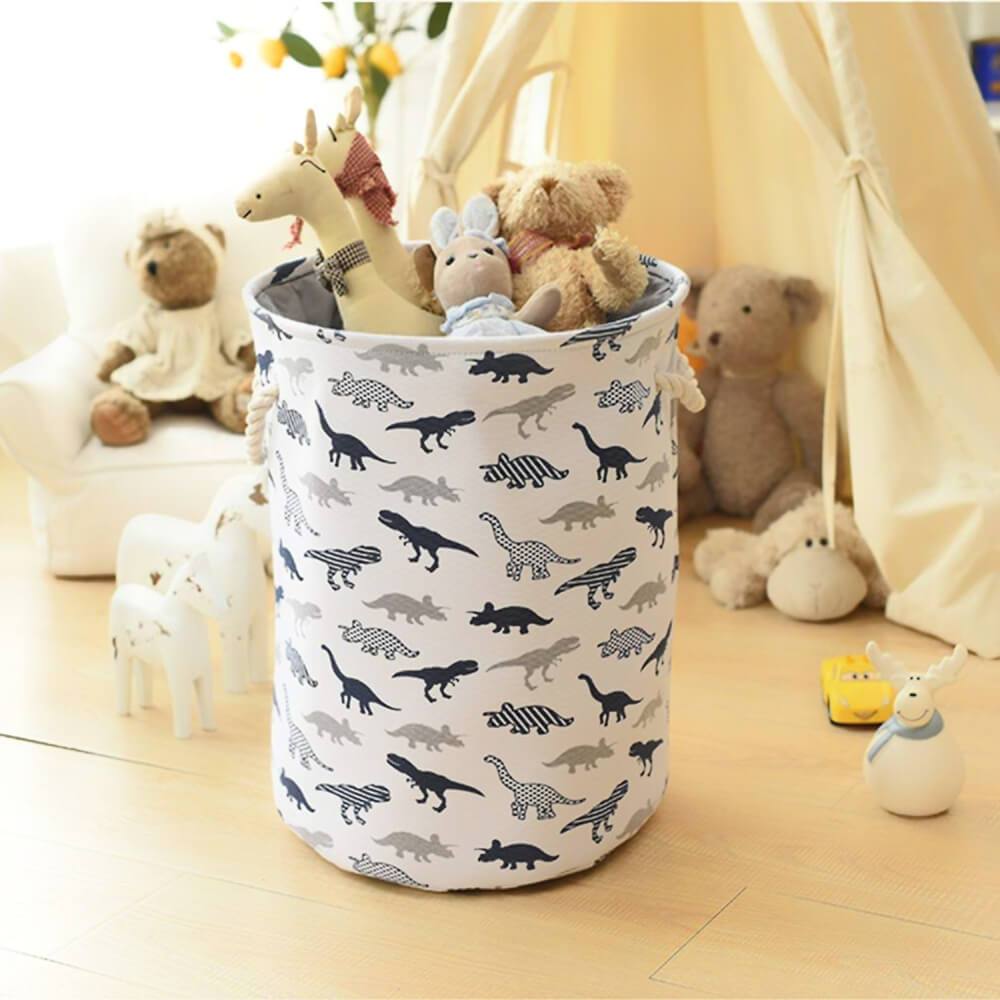 Collapsible Laundry Storage Basket Dinosaur Baby Hamper Toy Organizer - Image 5