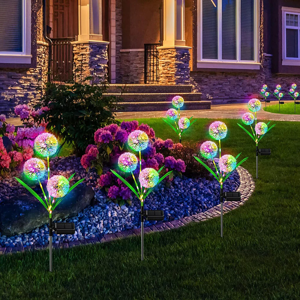 Decorative Solar Pathway Lights - Dandelion - Image 4