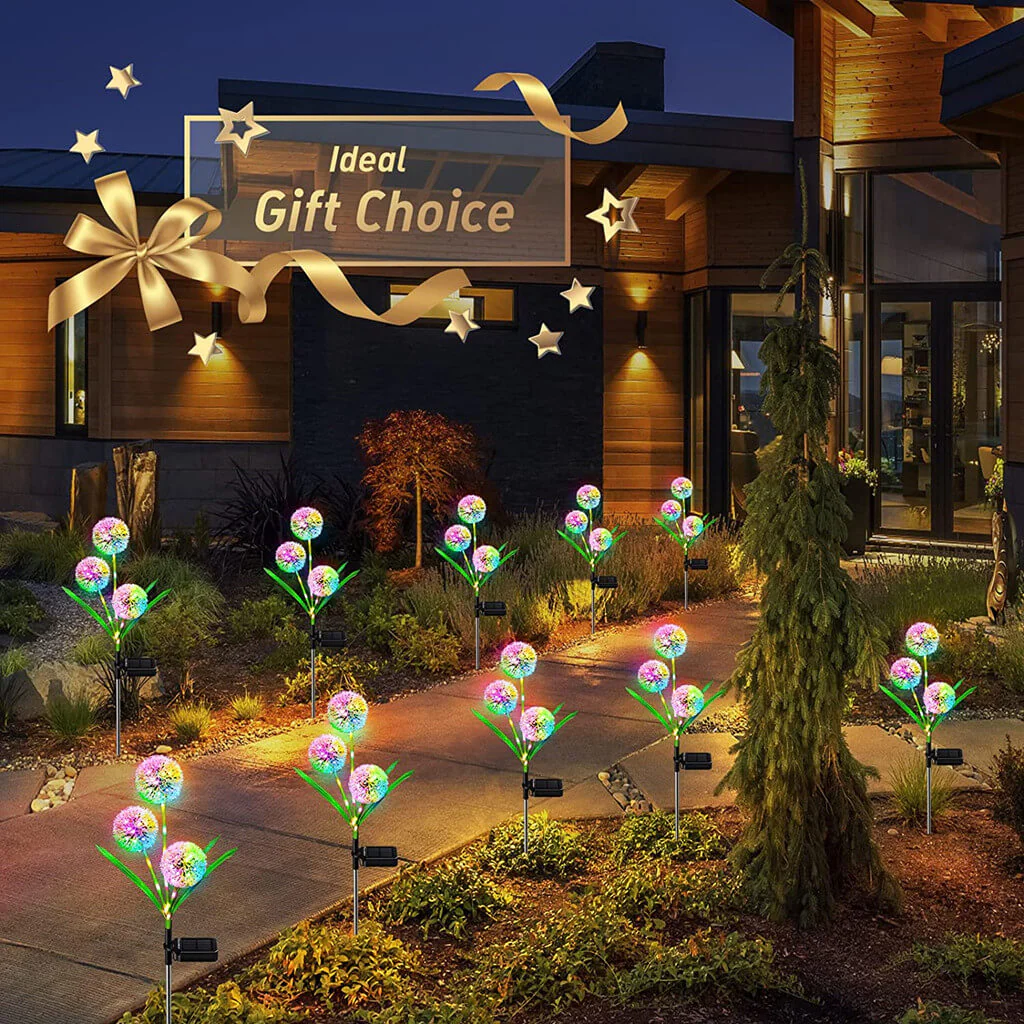 Decorative Solar Pathway Lights - Dandelion - Image 7