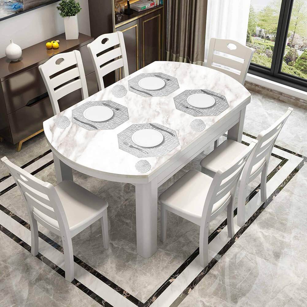 Vinyl Dining Tablemats With Coasters (Octagonal-8 Pieces/Set) - Image 2