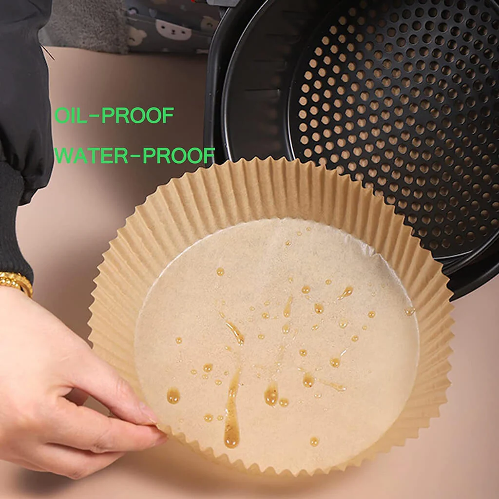 Disposable Air Fryer Liners Non-Stick Cooking Parchment Paper - 6.3inch - Image 7