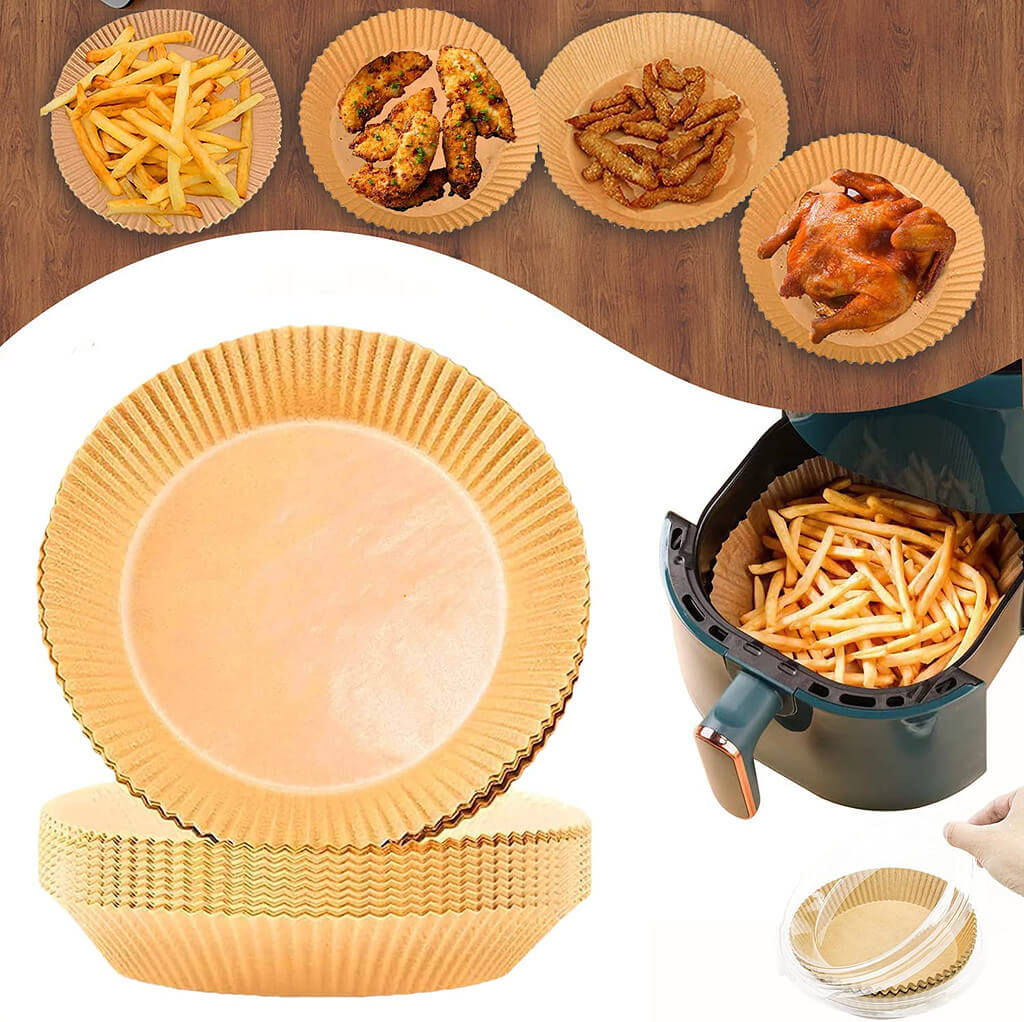 Disposable Air Fryer Liners Non-Stick Cooking Parchment Paper - 6.3inch - Image 9