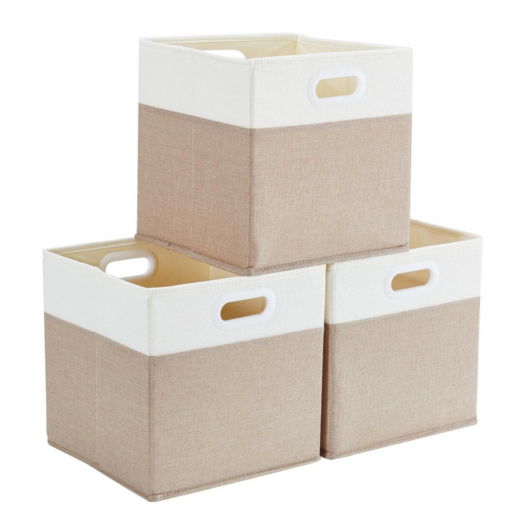 33cm Fabric Storage Cubes for Cube Shelving (1/3/4 Pack) - Image 107