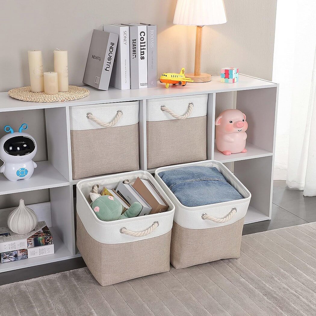 33cm Fabric Storage Cubes for Cube Shelving (1/3/4 Pack) - Image 124