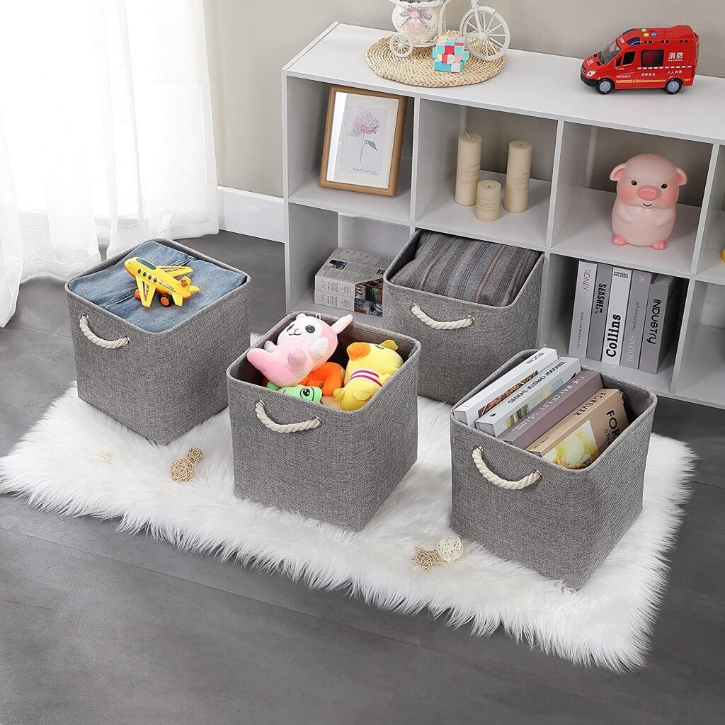 33cm Fabric Storage Cubes for Cube Shelving (1/3/4 Pack) - Image 134