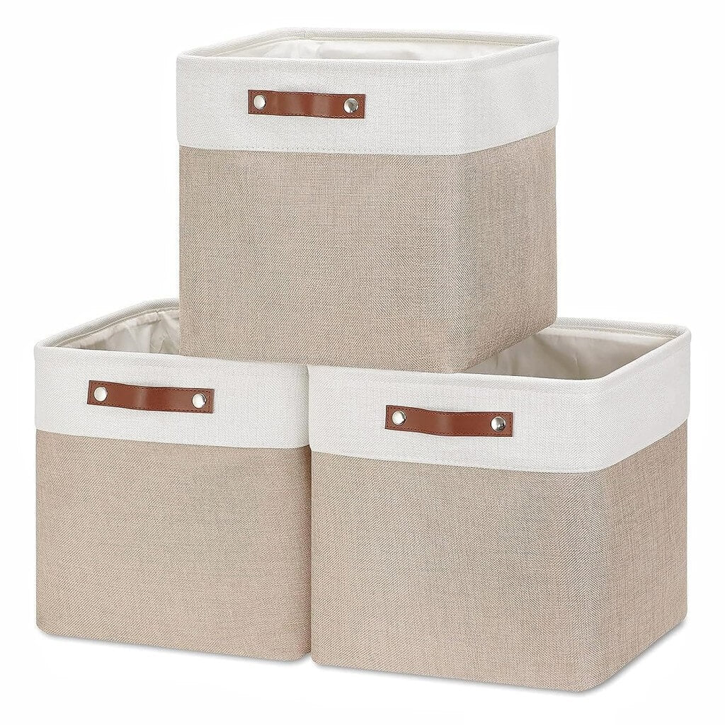 33cm Fabric Storage Cubes for Cube Shelving (1/3/4 Pack) - Image 147