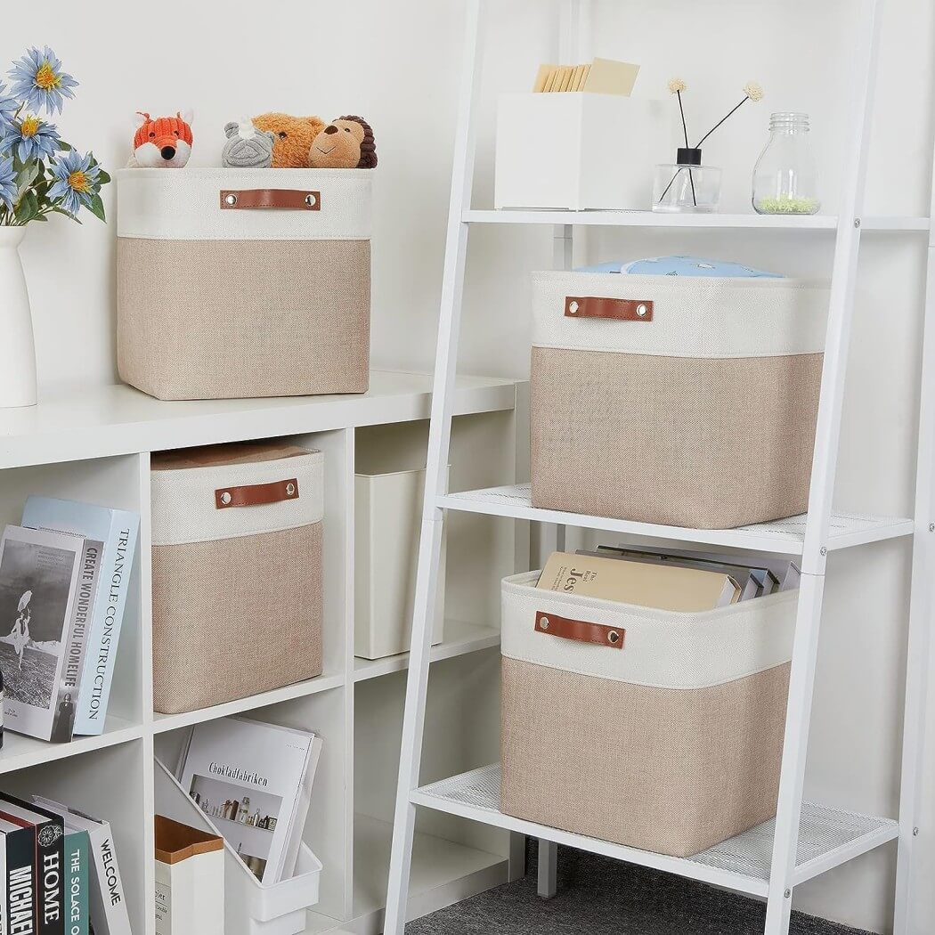 33cm Fabric Storage Cubes for Cube Shelving (1/3/4 Pack) - Image 148