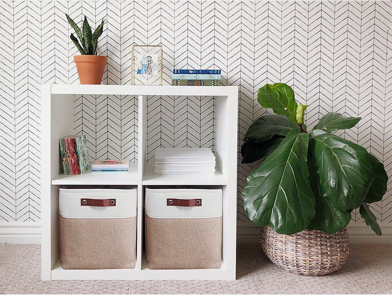 33cm Fabric Storage Cubes for Cube Shelving (1/3/4 Pack) - Image 150