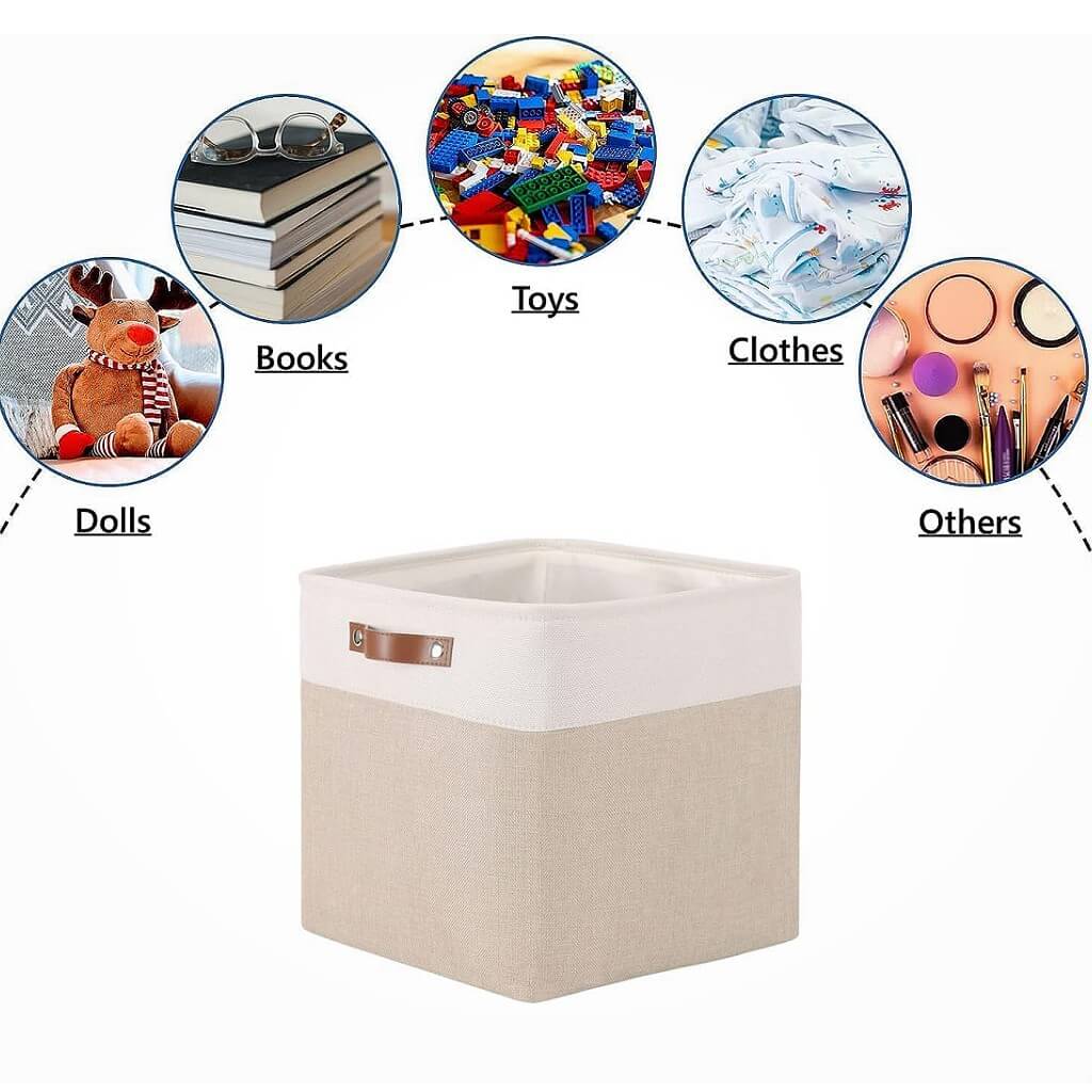 33cm Fabric Storage Cubes for Cube Shelving (1/3/4 Pack) - Image 152