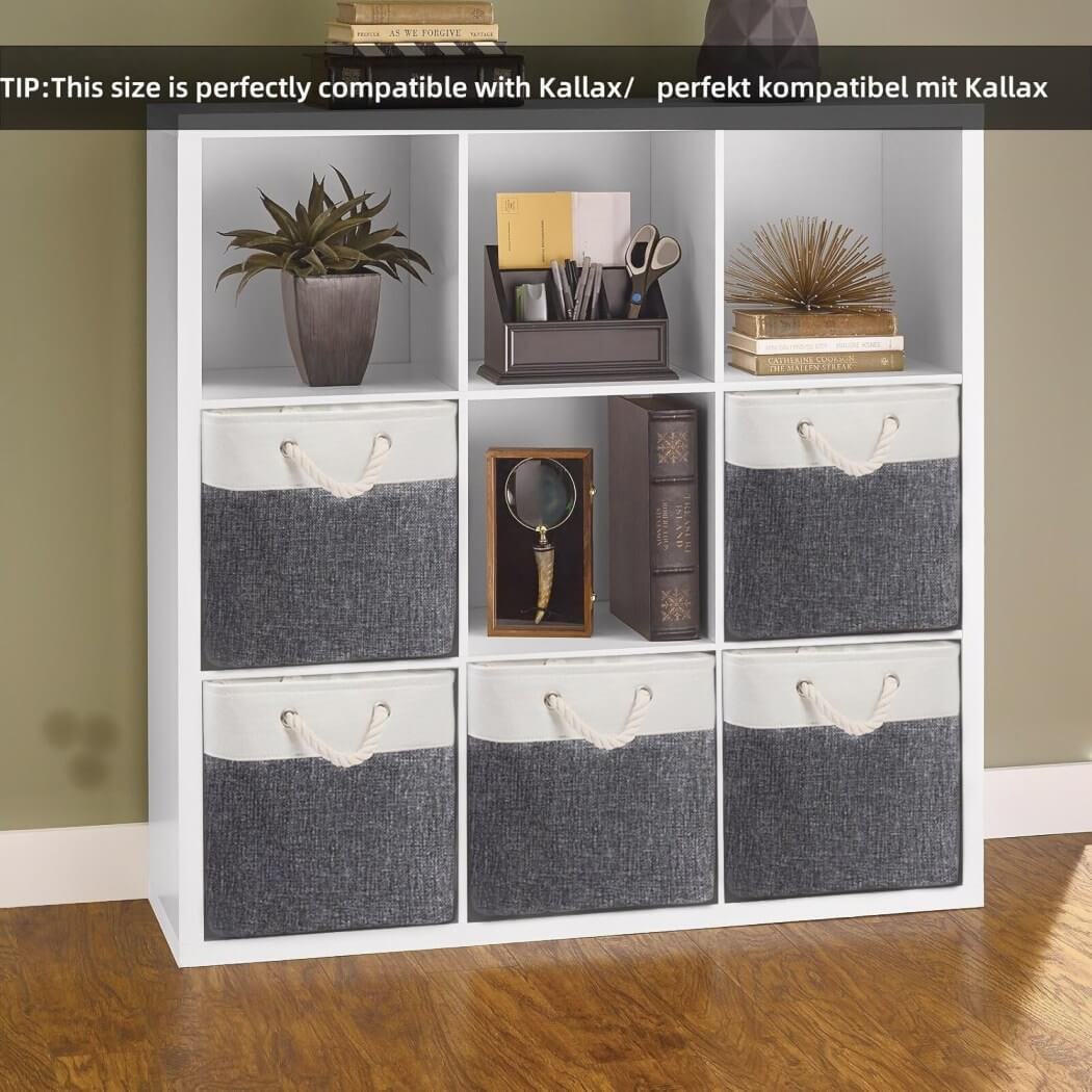 33cm Fabric Storage Cubes for Cube Shelving (1/3/4 Pack) - Image 21