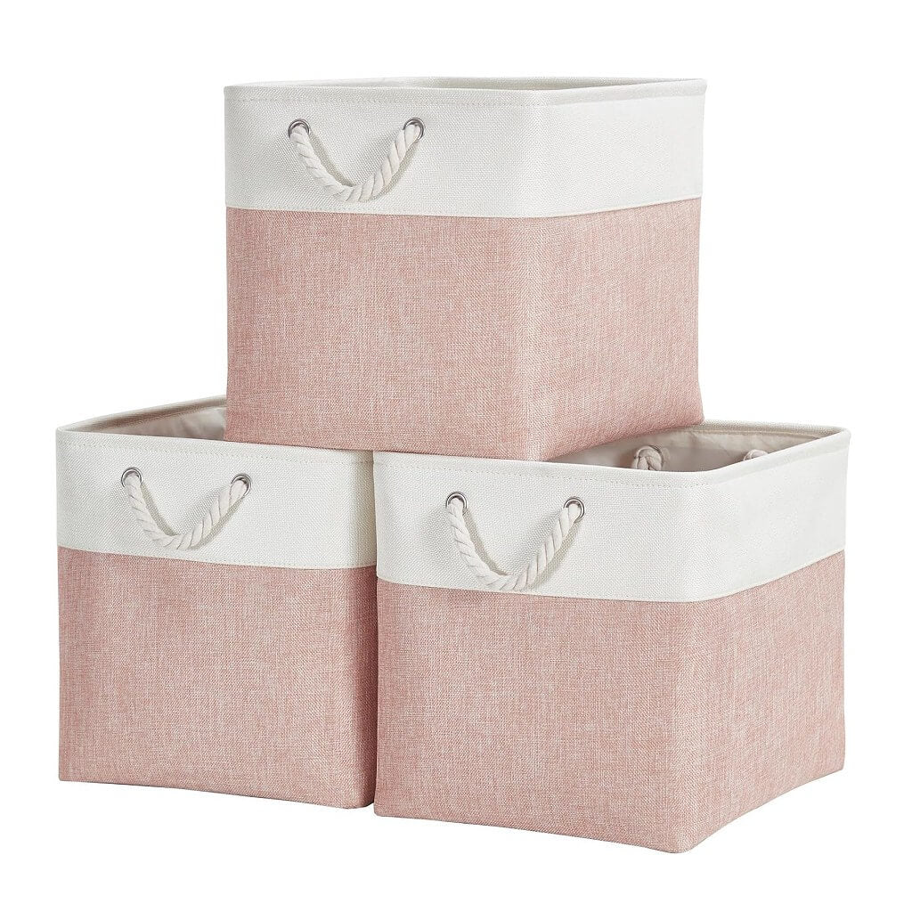 33cm Fabric Storage Cubes for Cube Shelving (1/3/4 Pack) - Image 39