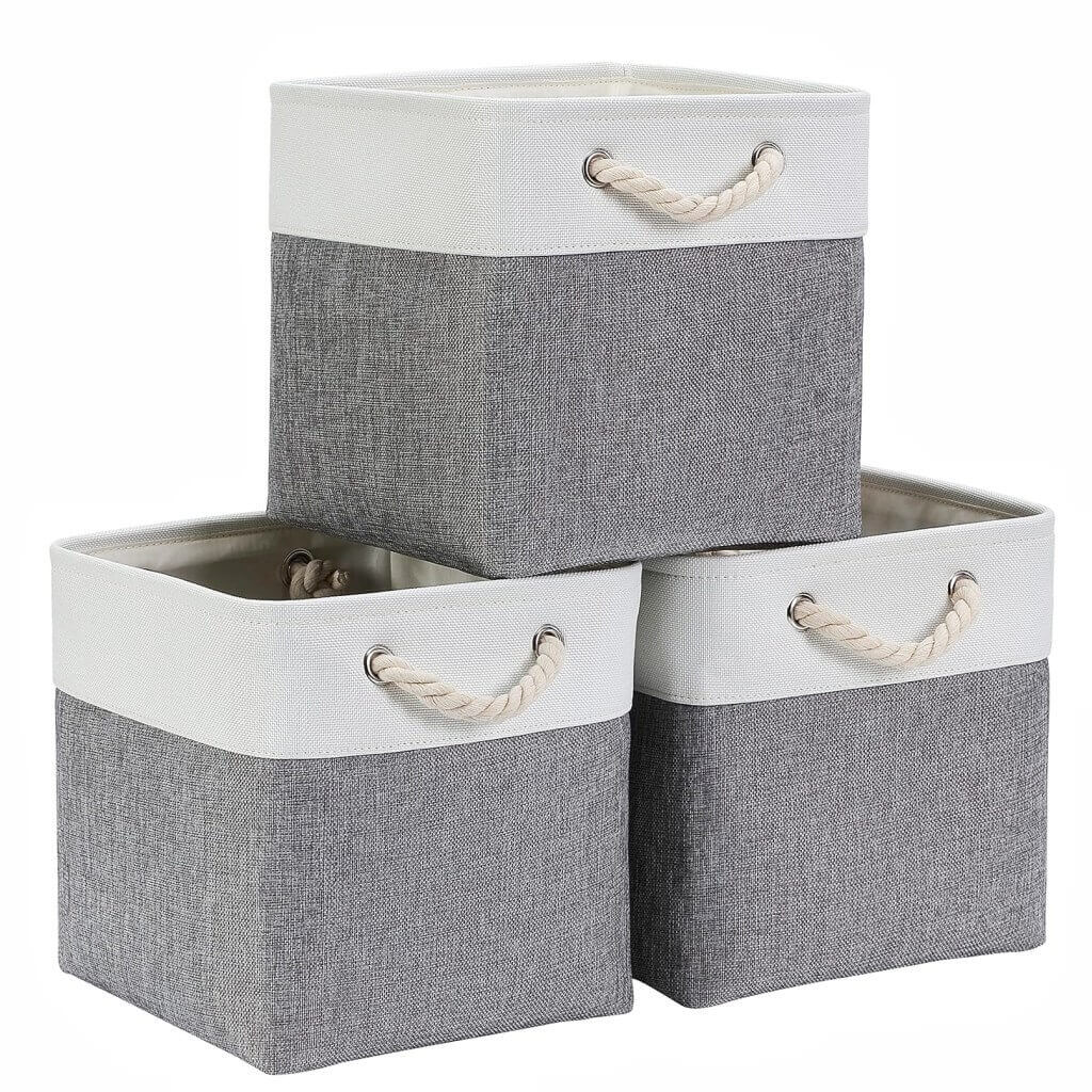 33cm Fabric Storage Cubes for Cube Shelving (1/3/4 Pack) - Image 51