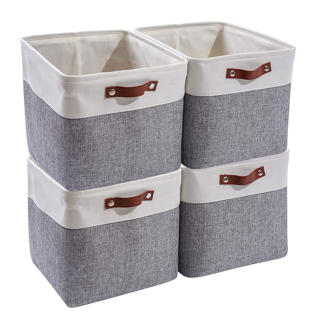 33cm Fabric Storage Cubes for Cube Shelving (1/3/4 Pack) - Image 57