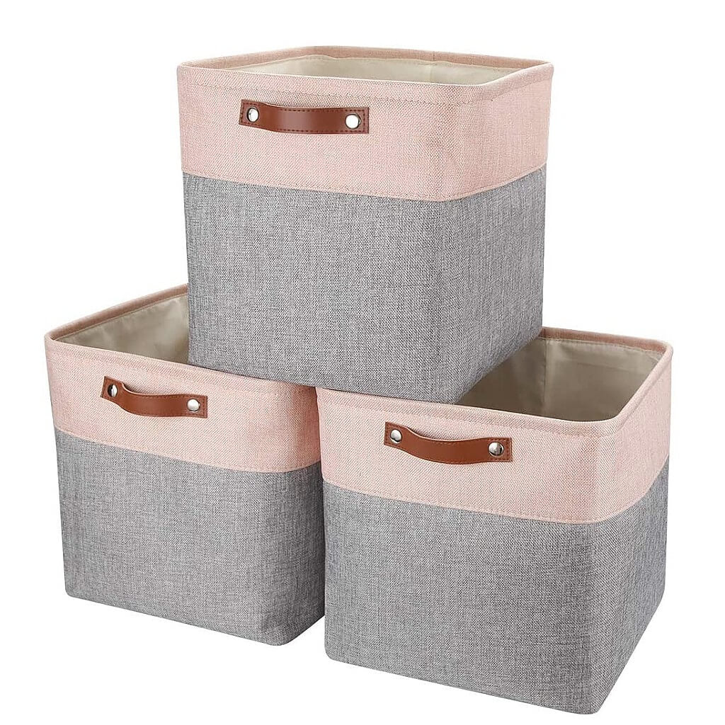 33cm Fabric Storage Cubes for Cube Shelving (1/3/4 Pack) - Image 73