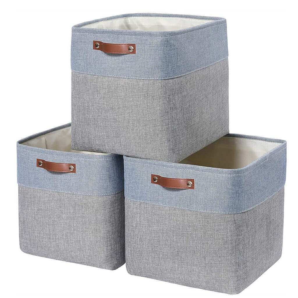 33cm Fabric Storage Cubes for Cube Shelving (1/3/4 Pack) - Image 84