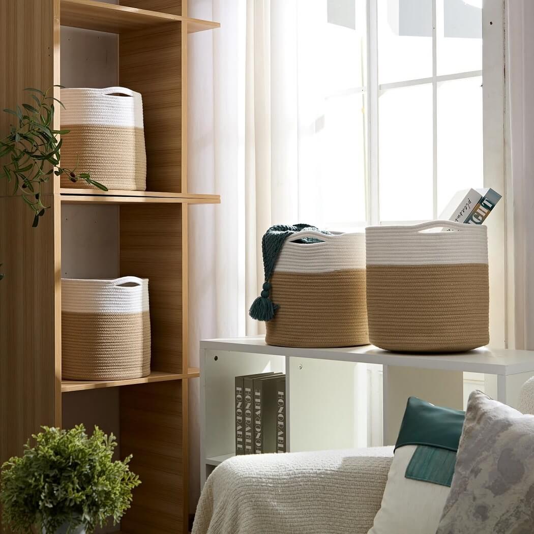 33cm Fabric Storage Cubes for Cube Shelving (1/3/4 Pack) - Image 98