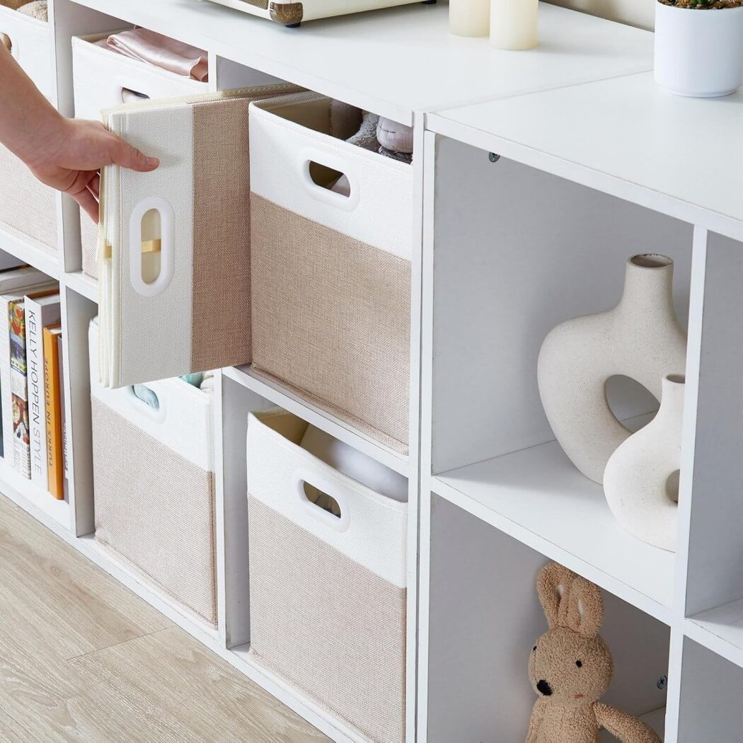 33cm Fabric Storage Cubes for Cube Shelving (1/3/4 Pack) - Image 99