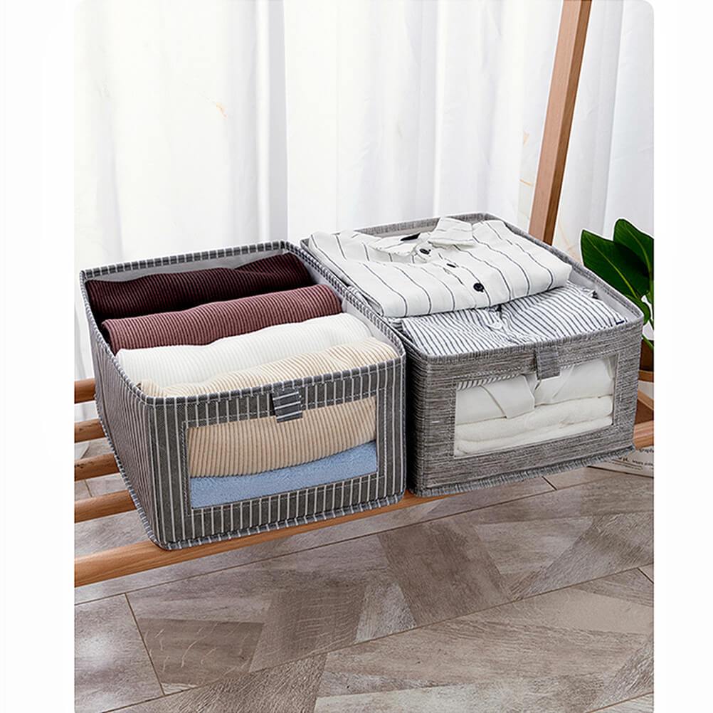 Foldable Clothes Wardrobe Storage Box Organizer with Handle to Pull Out - Image 7
