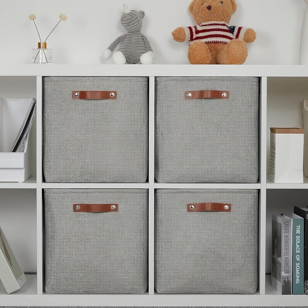 Grey Cube Storage Boxes - Image 4