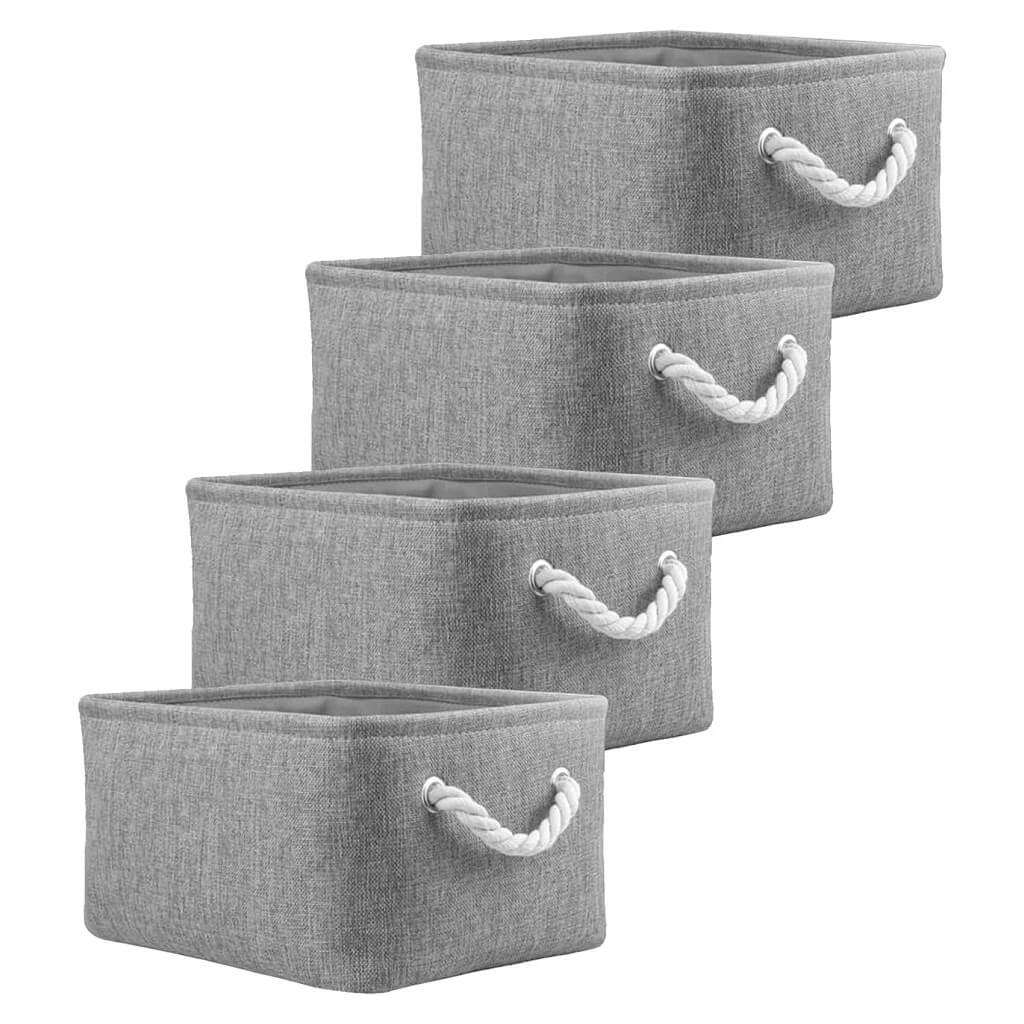 Grey Storage Baskets with rope handles - Image 50