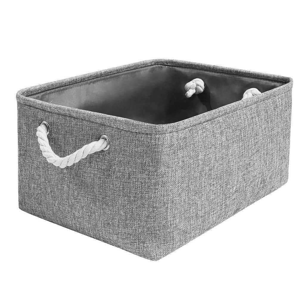 Grey Storage Baskets with rope handles - Image 64