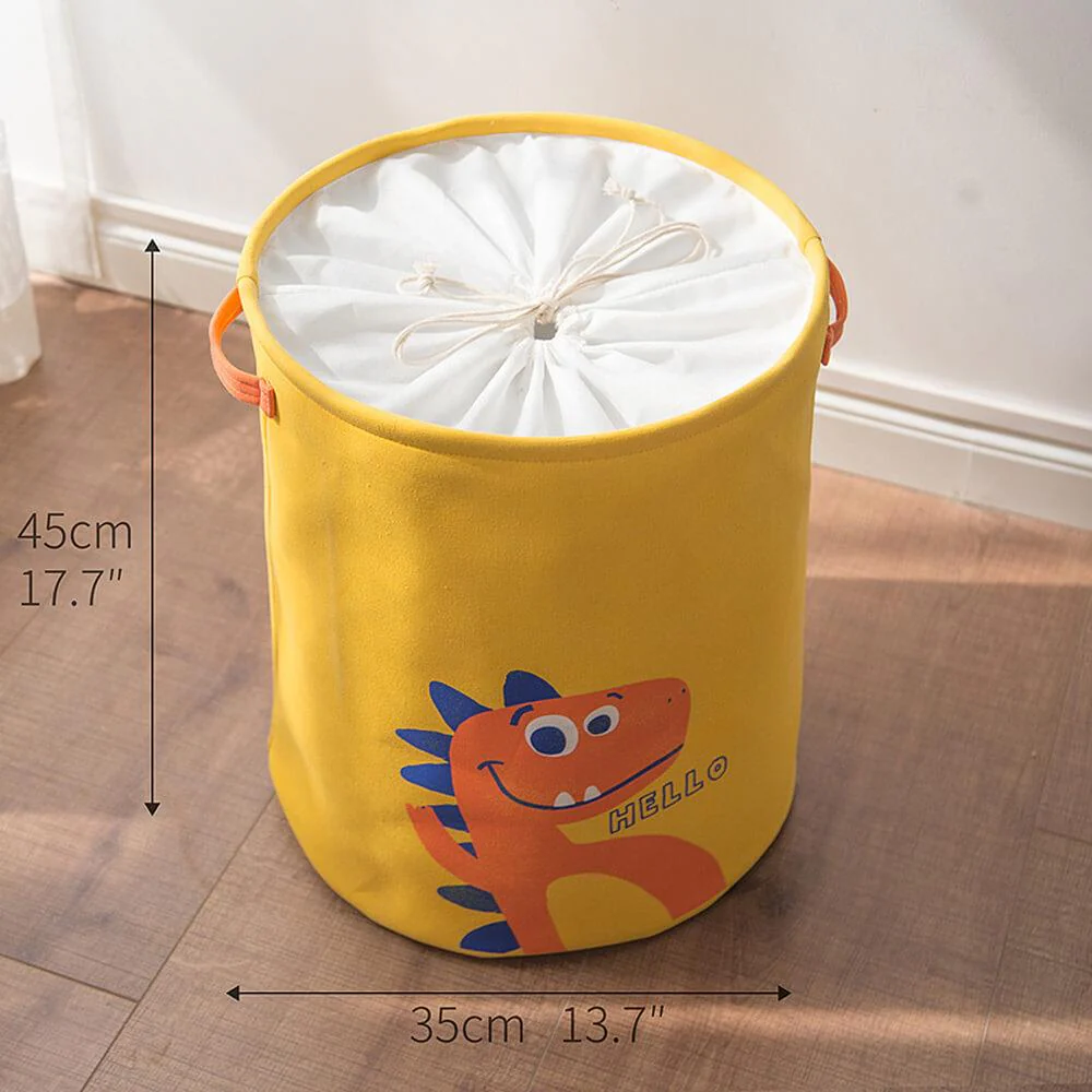 Laundry Basket Yellow Hamper Dinosaur Basket For Kids - Image 3