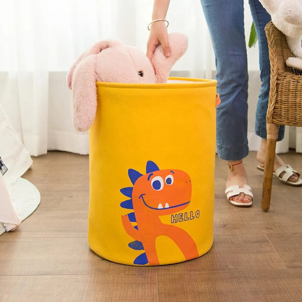 Laundry Basket Yellow Hamper Dinosaur Basket For Kids - Image 7
