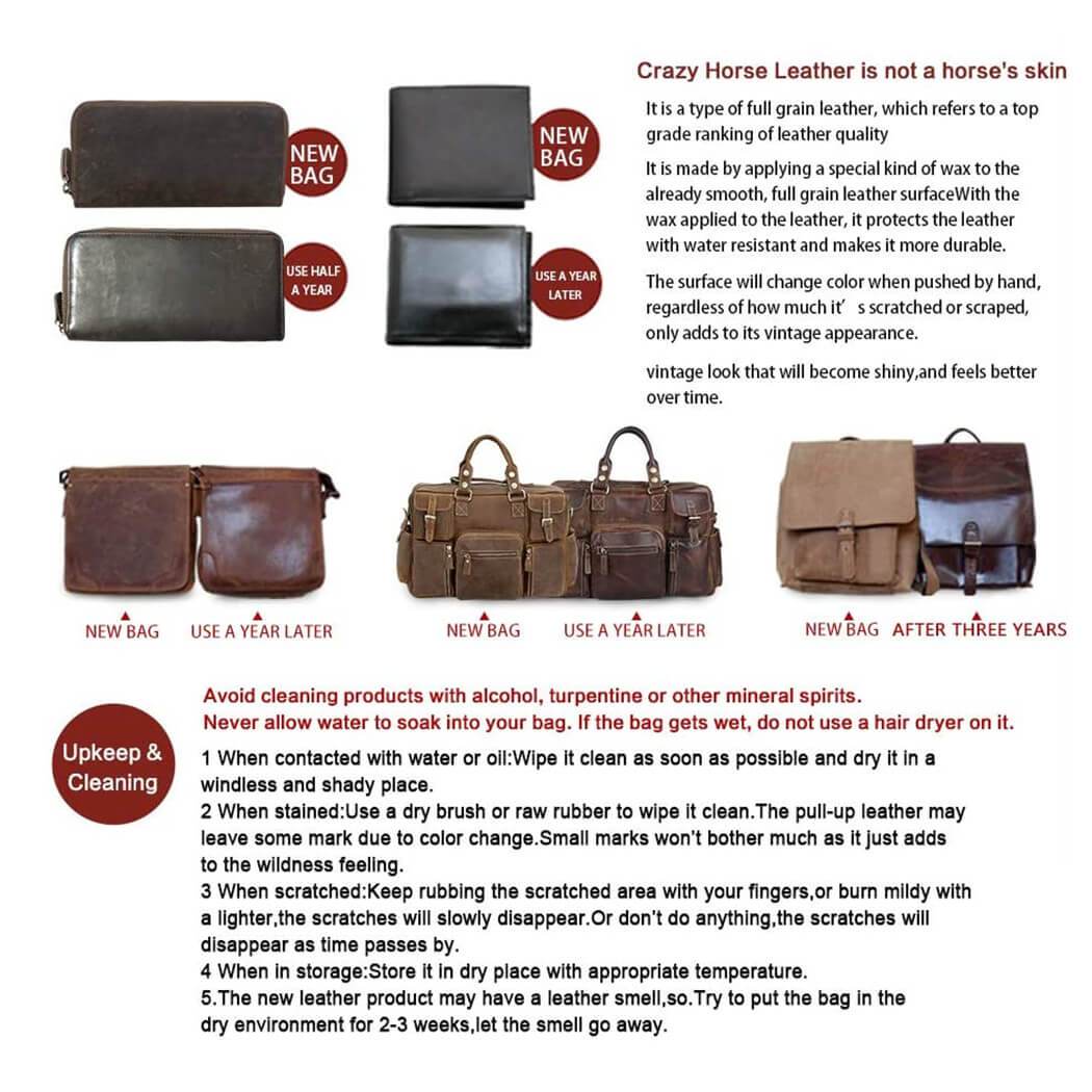 Leather Satchel Backpack Rucksack - Image 4