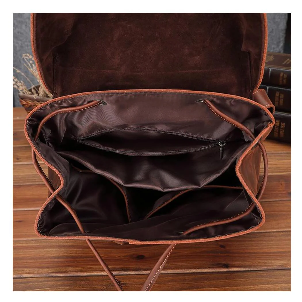 Leather Satchel Backpack Rucksack - Image 9