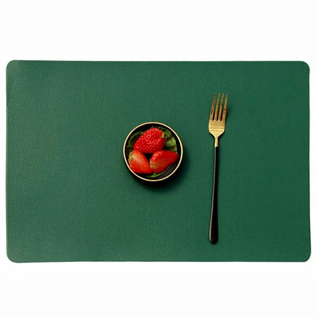 Mangata Leather Placemats Green - Image 3