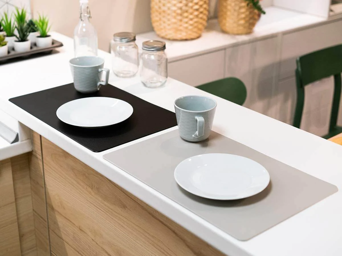 Mangata Leather Placemats Grey - Image 3