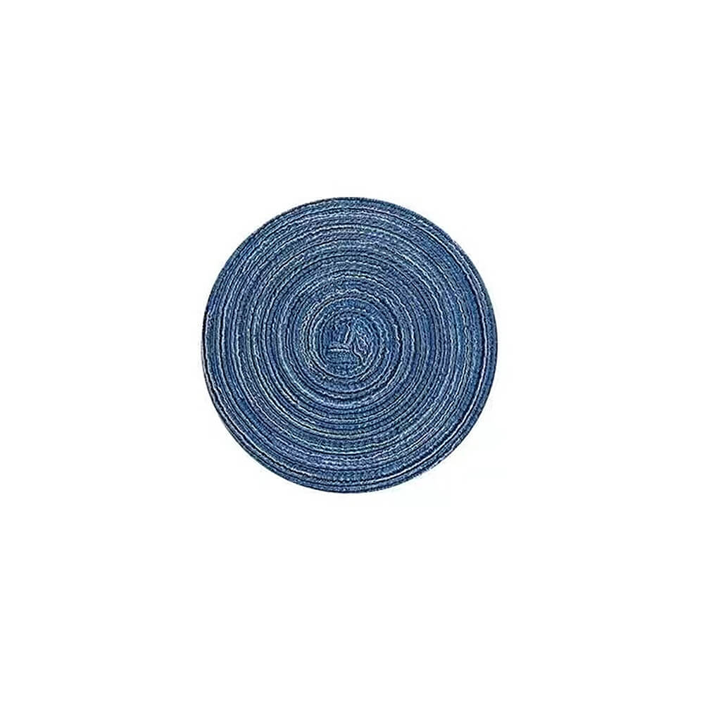 Natural Cotton Place Mat Set of 6 Washable Round Ramie Placemat For Decor Holiday Party - Image 14