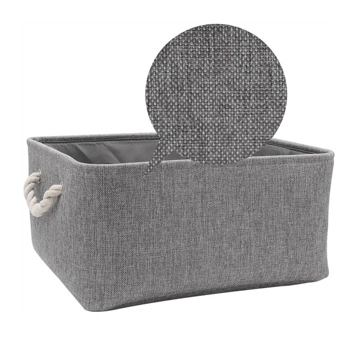 Medium Open Storage Baskets 3 Pack - 36 x 26 x 18CM - Image 3