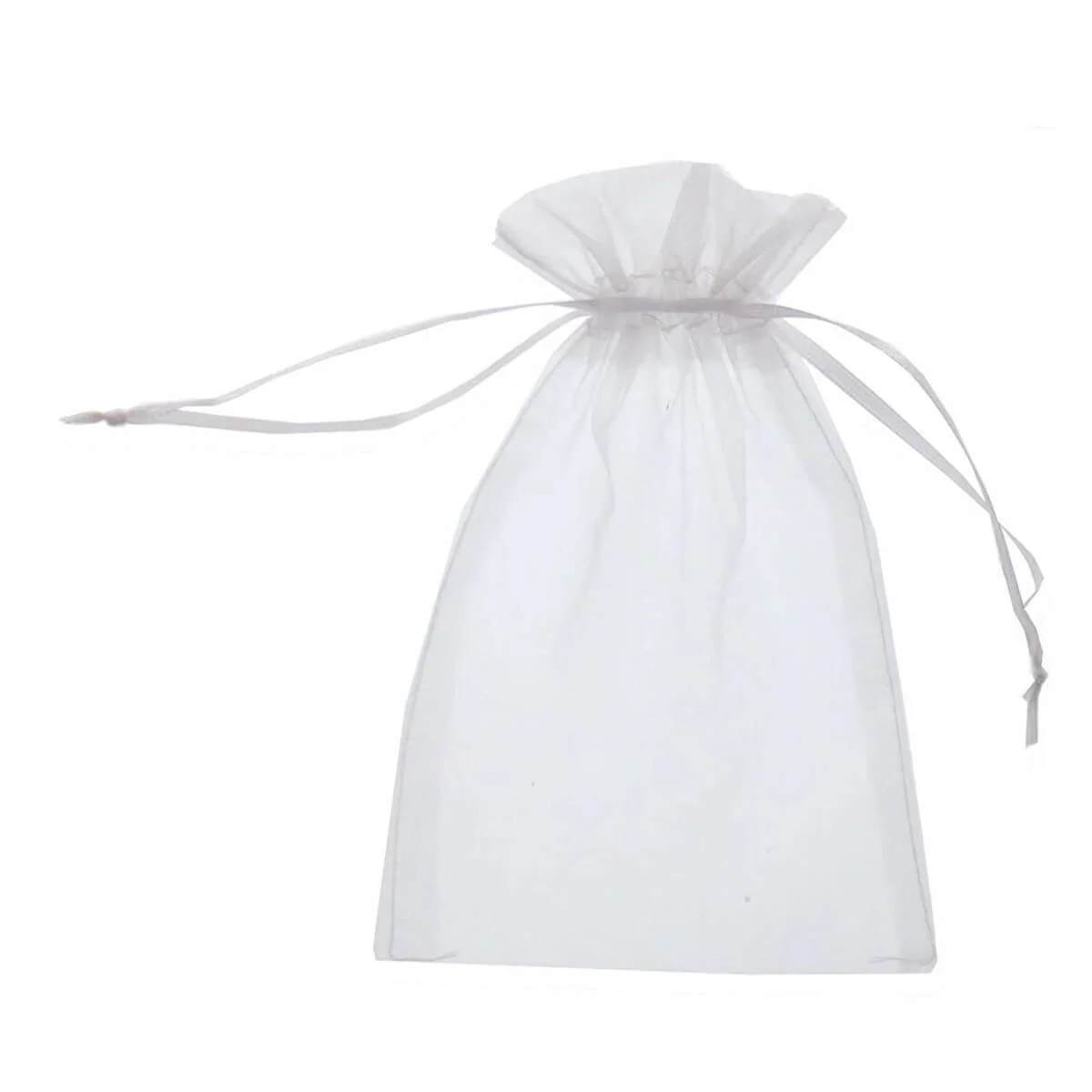 Organza Gift Bags, 20 x 30 cm/7.9 x 11.8 Inches Pack of 10 (White) - Image 4