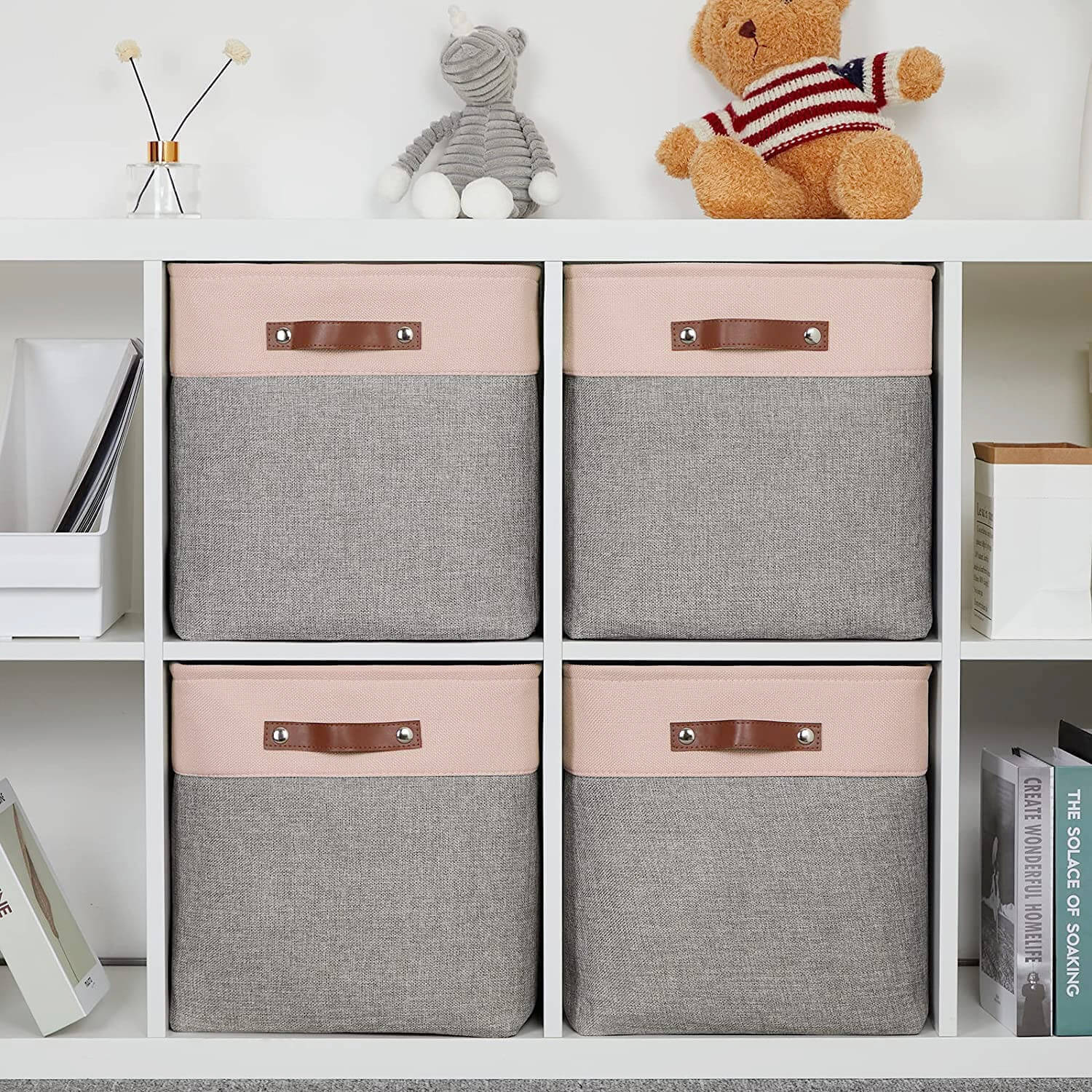 Large Foldable Cubes Pink 33x38x33 CM - Image 4