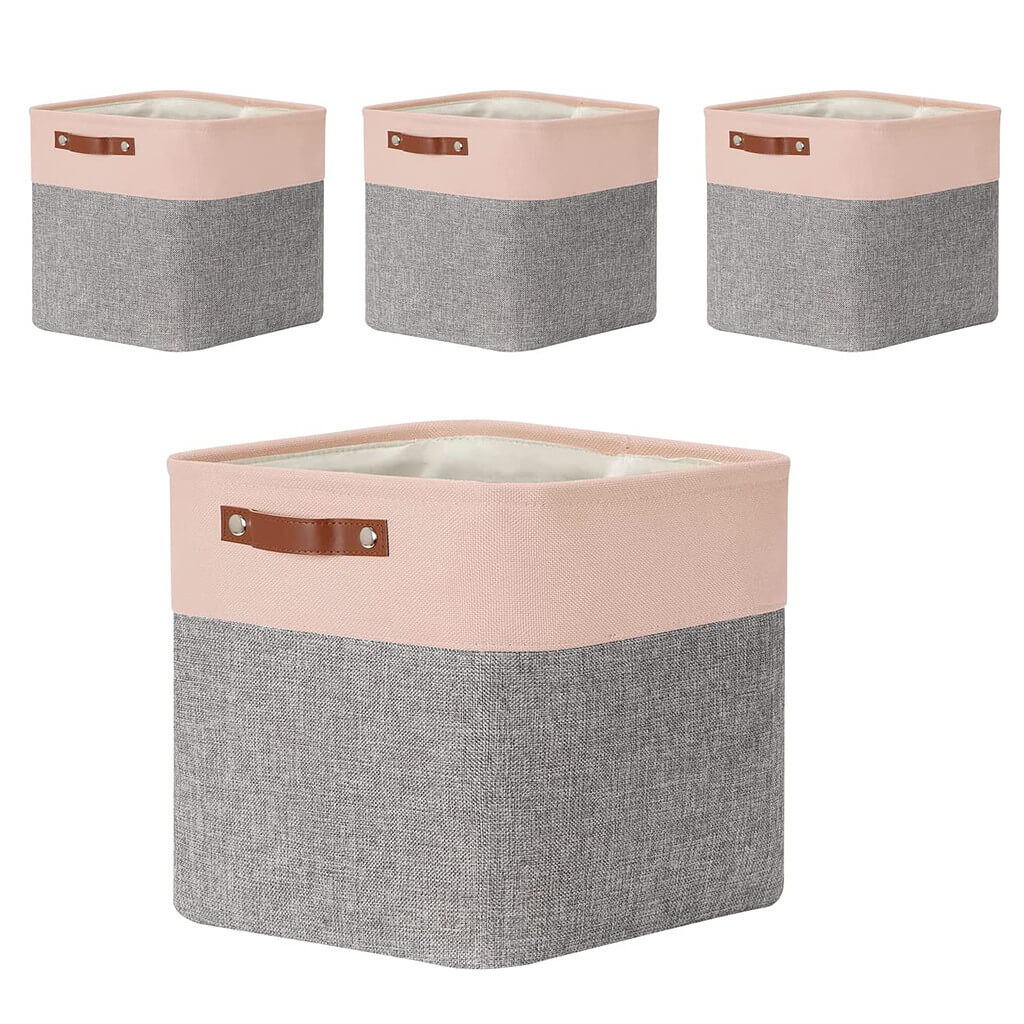 Large Foldable Cubes Pink 33x38x33 CM - Image 9
