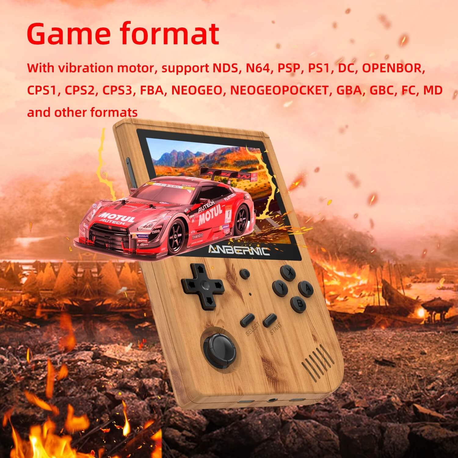 RG351V Handheld 32GB TF Card 5433 Games Retro Emulation Game Console WiFi Function 3.5-Inch - Image 5