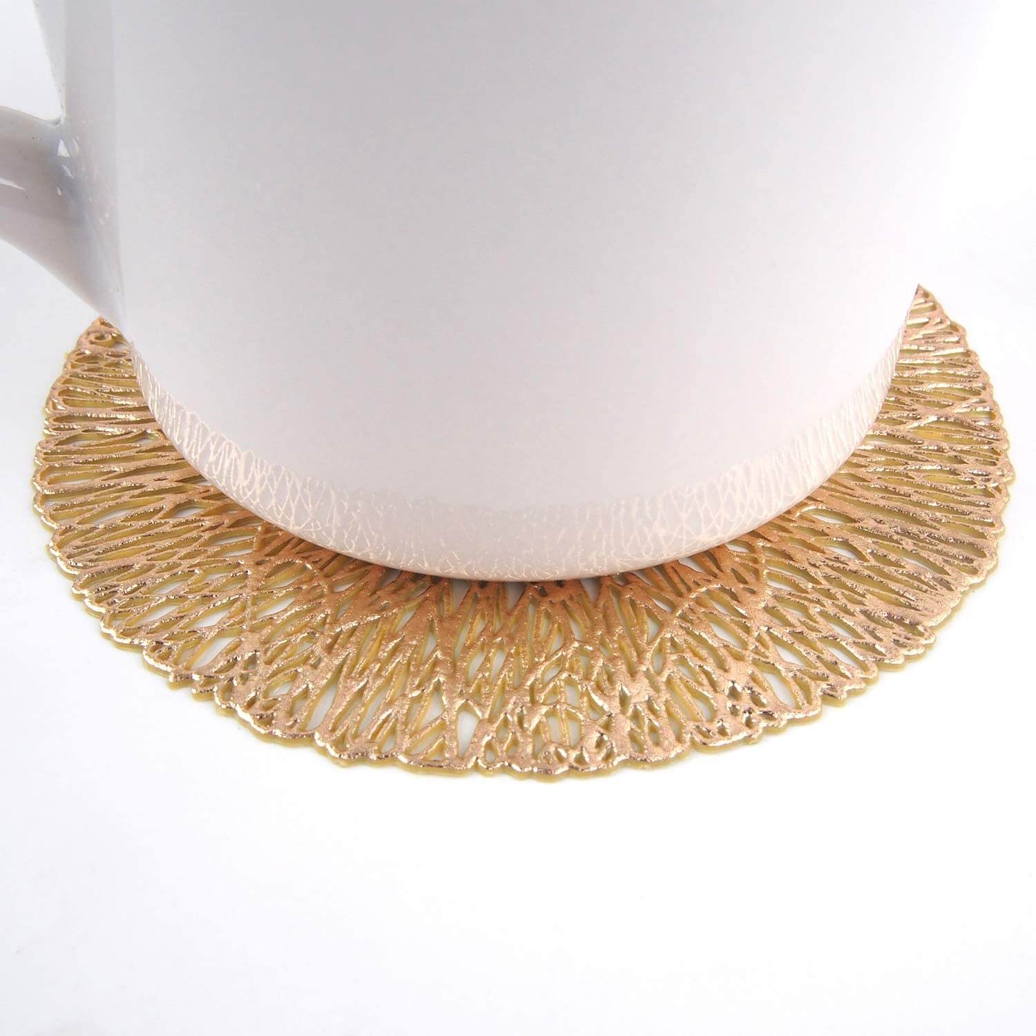 4PCS/Set Round Gold Coasters - Image 3