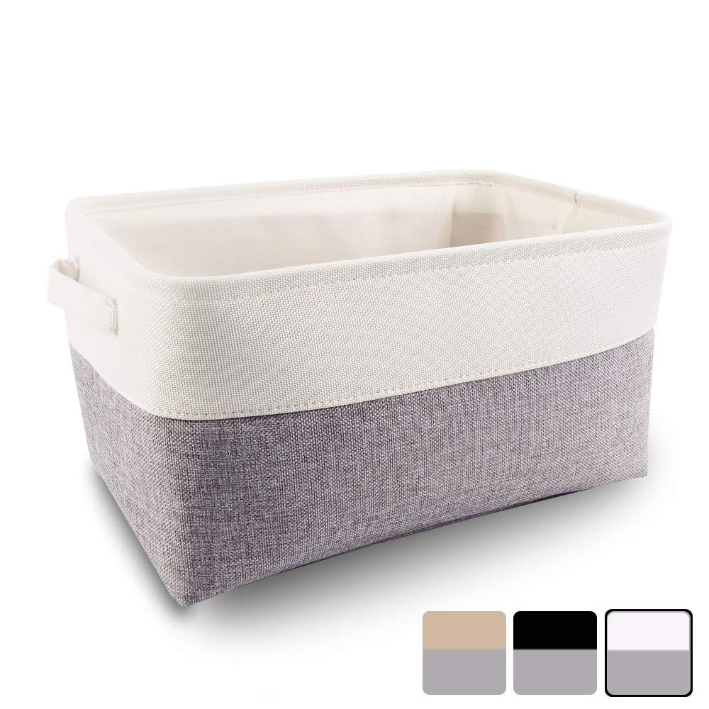 White Grey Fabric Box - Image 7