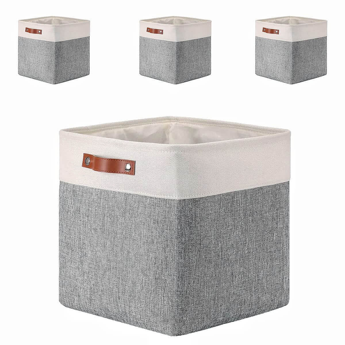 Storage Cubes Boxes 33cm with Leather Handles (33 * 33 * 33cm) - Image 20