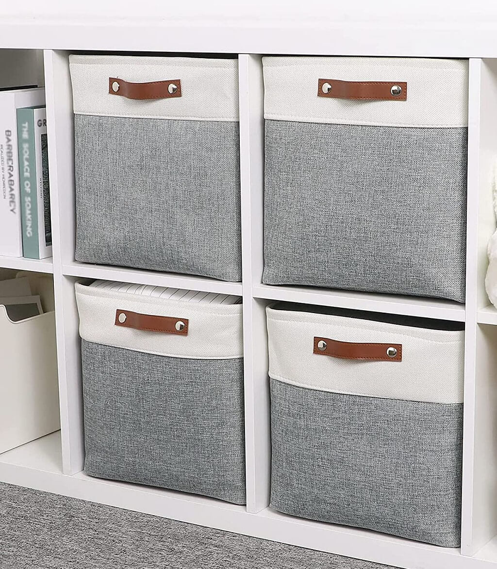 Storage Cubes Boxes 33cm with Leather Handles (33 * 33 * 33cm) - Image 22