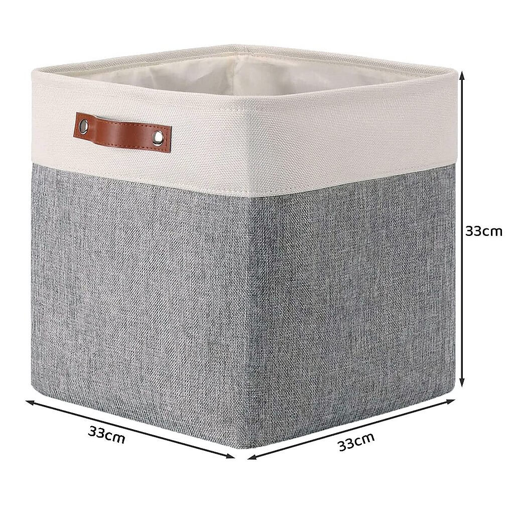 Storage Cubes Boxes 33cm with Leather Handles (33 * 33 * 33cm) - Image 24