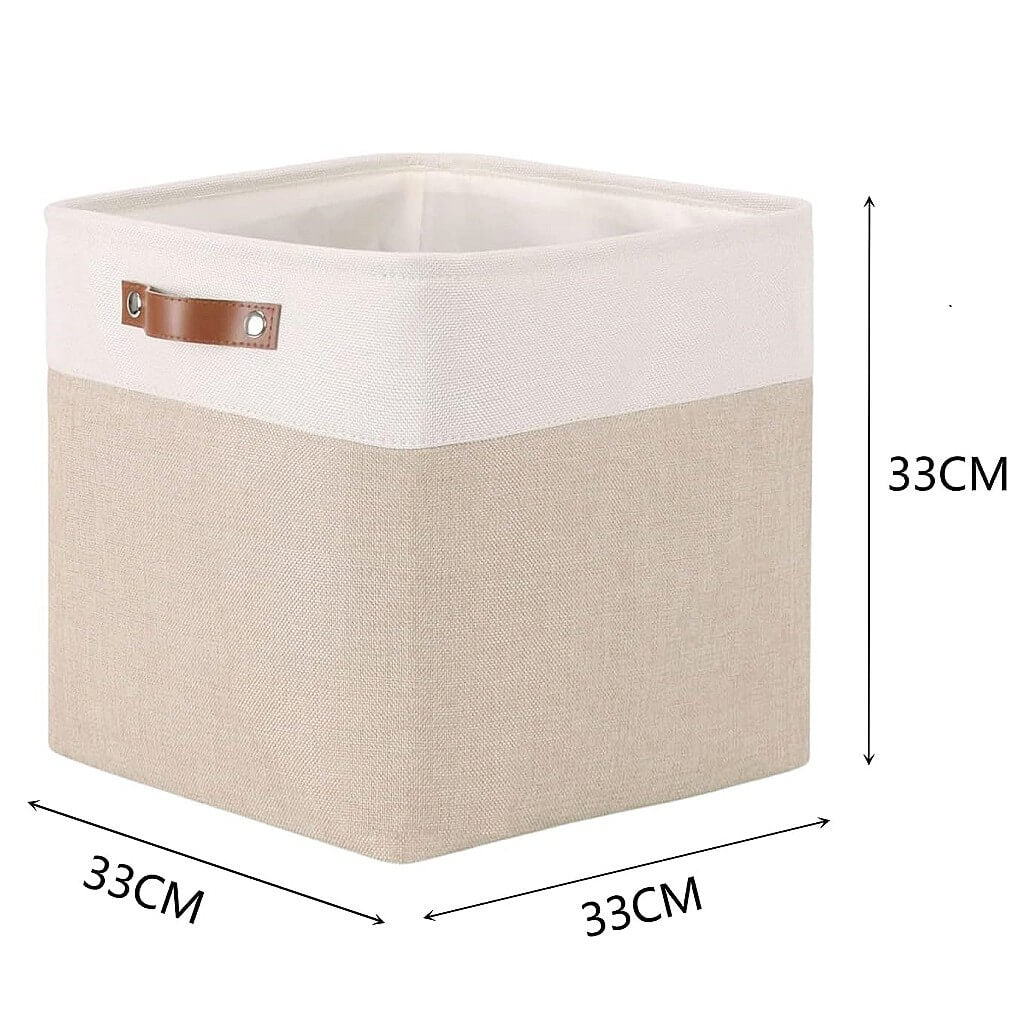 Storage Cubes Boxes 33cm with Leather Handles (33 * 33 * 33cm) - Image 30