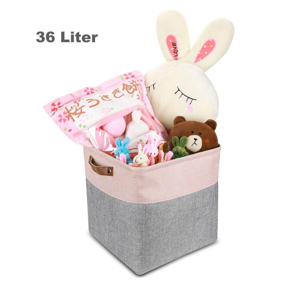 Storage Cubes Boxes 33cm with Leather Handles (33 * 33 * 33cm) - Image 47