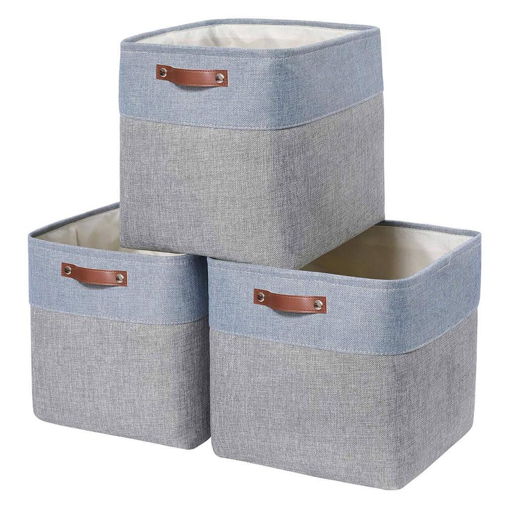 Storage Cubes Boxes 33cm with Leather Handles (33 * 33 * 33cm) - Image 50